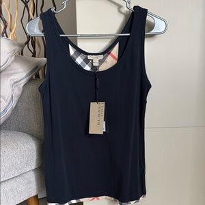 Burberry Navy Tank Top for Women